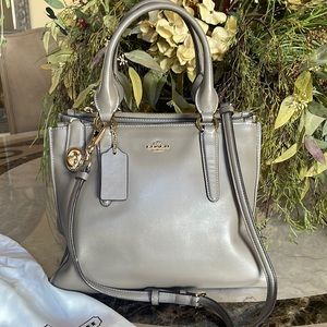 Coach Crosby Smooth Taupe Leather Bag